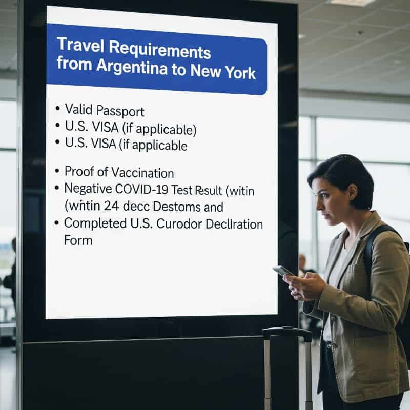 ¿Qué necesito para viajar a Nueva York desde Argentina?