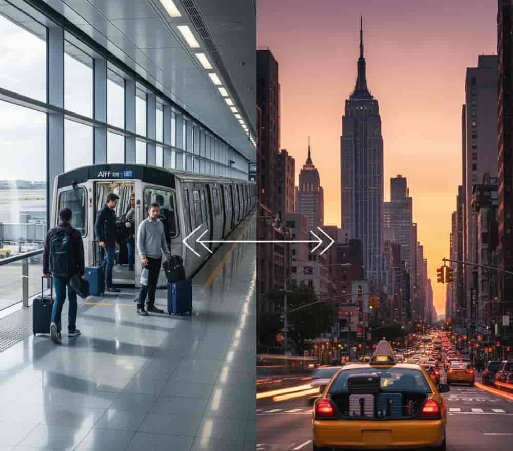 ¿Cómo llegar a Nueva York desde el aeropuerto JFK? Guía completa de transporte 2025. Cómo llegar a Nueva York desde el aeropuerto JFK, análisis completo