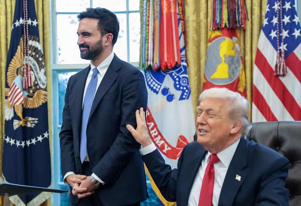 El presidente de Estados Unidos, Donald Trump, y el alcalde electo de Nueva York, Zohran Mamdani. REUTERS/Jonathan Ernst