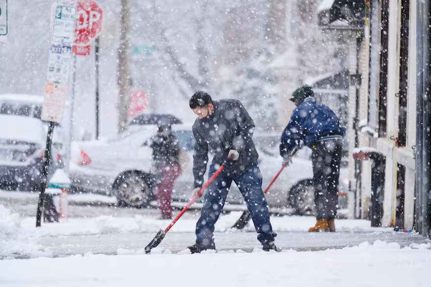 Ciudades y estados donde se espera caída de nieve en los próximos días en EE.UU. (AP Foto/Matt Rourke, Archivo)
