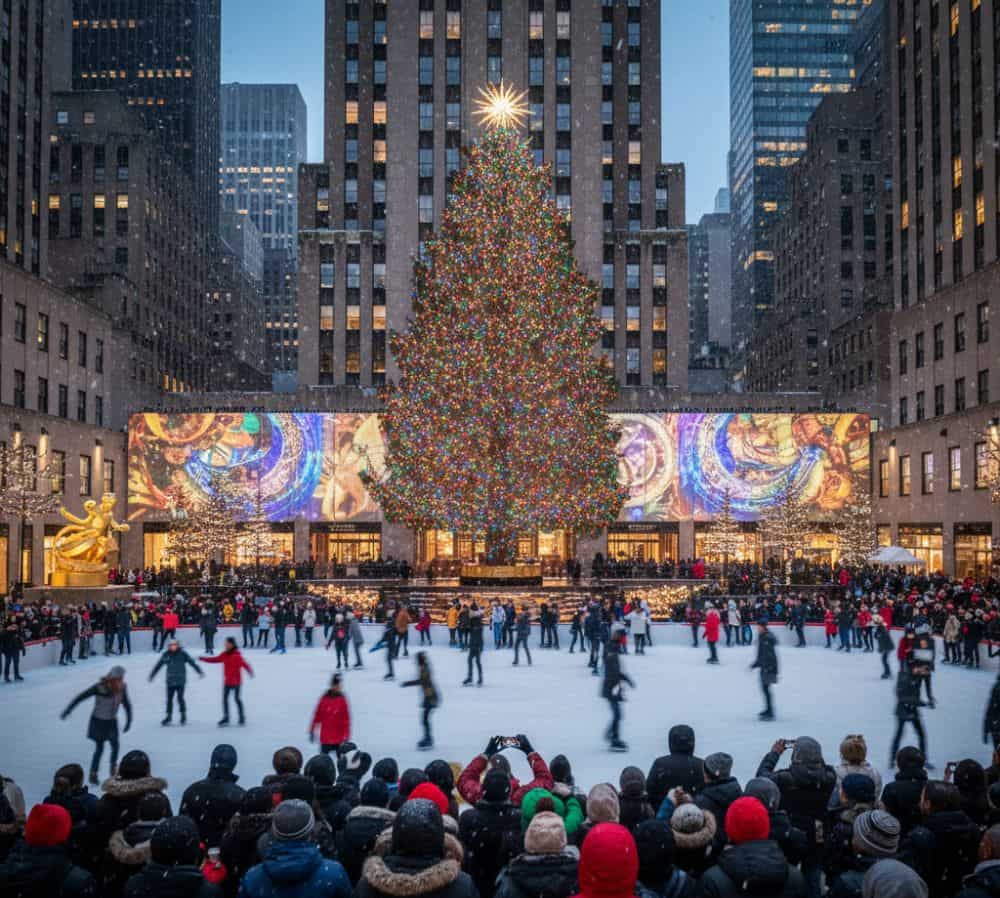 Así fue el encendido del árbol de Navidad de Rockefeller en Nueva York El icónico árbol del Rockefeller Center volvió a encenderse, marcando el inicio oficial de la Navidad en la ciudad de Nueva York con una ceremonia llena de tradición, fama y luces.